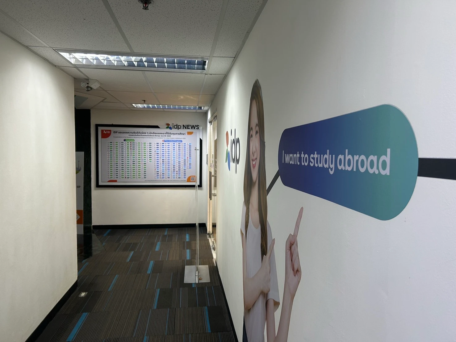 IDP Study Abroad Hallway